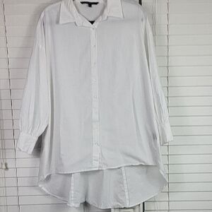 Walter Baker Crisp White Shirt. Size M